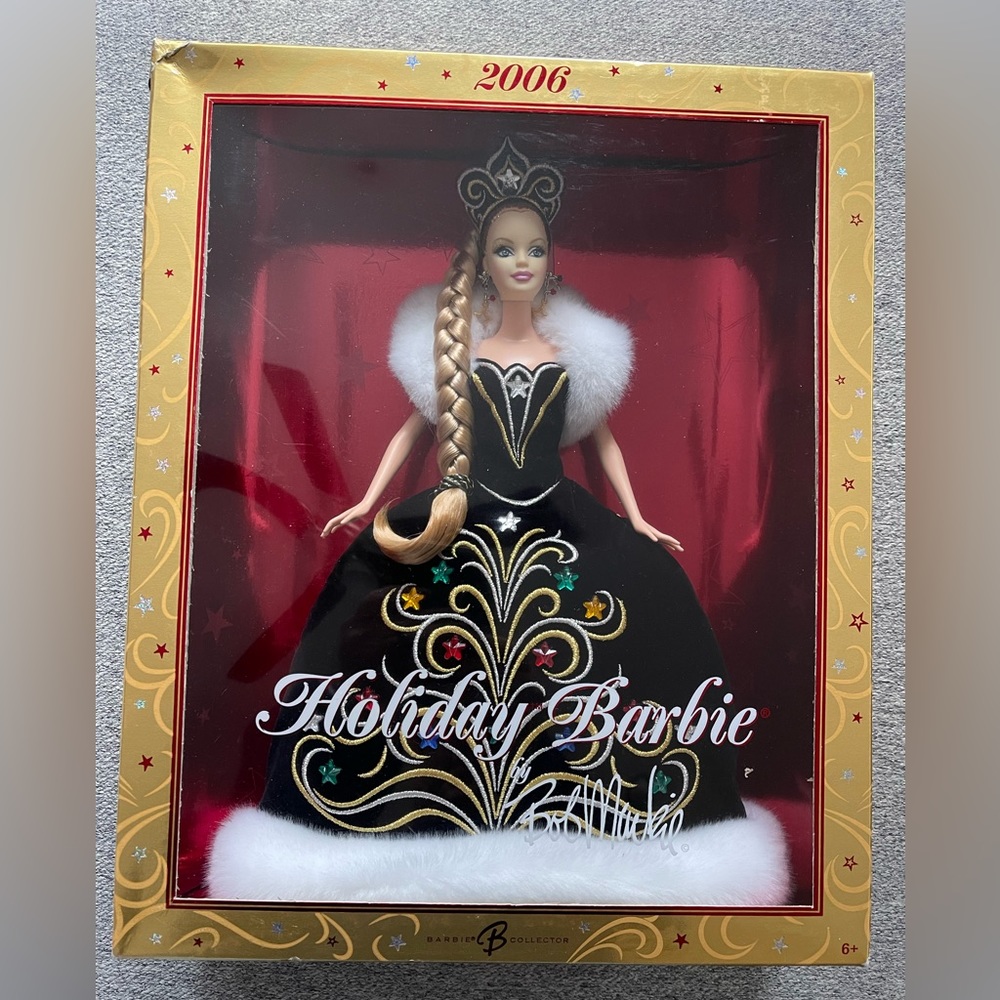 2006 Holiday Barbie Doll by Bob Mackie- (J0949)